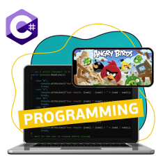 Программирование на C#. Удивительный мир 2D-игр - КИБЕРшкола программирования для детей, компьютерные курсы для школьников, начинающих и подростков - KIBERone г. Барнаул