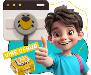 Тестирование & Vibe Debug. Охотники за багами - КИБЕРшкола программирования для детей, компьютерные курсы для школьников, начинающих и подростков - KIBERone г. Барнаул